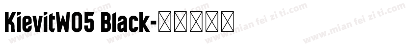 KievitW05 Black字体转换
